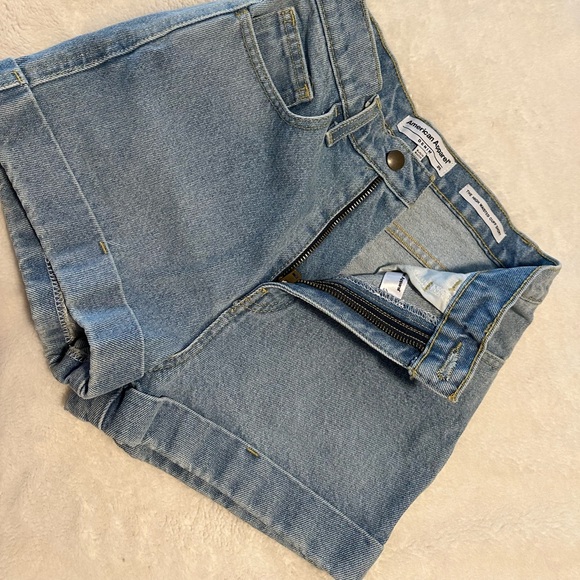 AMERICAN APPAREL HIGH WAIST JEAN SHORTS - Picture 1 of 6